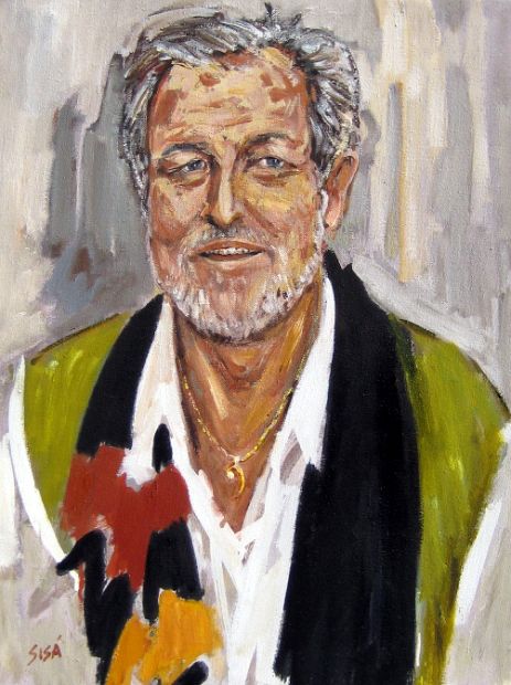 ALFRED MUFF, Kammersänger, Öl auf Leinen, 80 x 60 cm